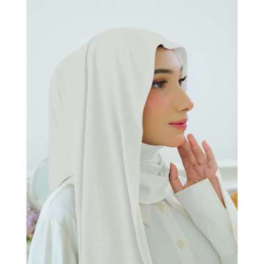 PASMINA KAOS 180 x 80 Cm | Pasmina Kaos Putih tulang