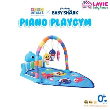 BEBE SMART Baby Play Gym Baby Shark / Play Gym Bayi / Playmate Bayi / Piano Playmat Blue