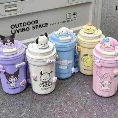 TUMBLER STAINLESS STEEL 426-8 480ml KUROMI,CINNAMOROLL,MELODY//TUMBLER HOT N COLD Kuromi