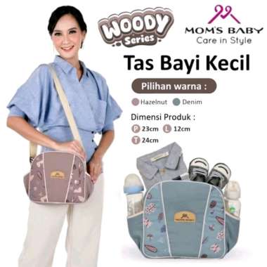 Moms Baby Tas Bayi Kecil Woody Series Hazelnut
