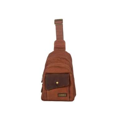Supervice Tas Selempang Kanvas Zapatos ZPTSK 7168 Cokelat