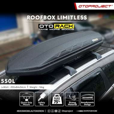 ROOF BOX LIMITLESS WHITE OTORACK CARBONITE