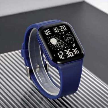 Jam Tangan Pria & Wanita Digital SKMEI 1863 Blue Black Water Resistan