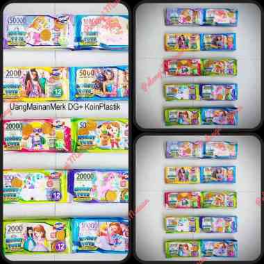 10 Bungkus Mainan Edukasi Uang Mainan Money Toys + Mainan Uang Koin 10 Money Toys + Koin