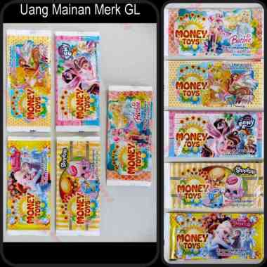 10 Bungkus Mainan Edukasi Uang Mainan Money Toys + Mainan Uang Koin 10 MoneyToys Merk GL