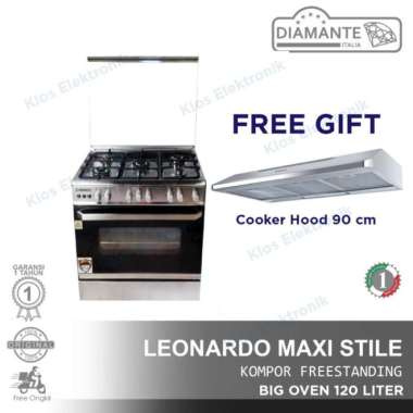 DIAMANTE - Leonardo Maxi Stile Kompor Freestanding Big Oven 120 L