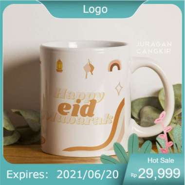 Paling Murah [TANPA PO] EID 1 Mug Lebaran Custom Nama / Gelas Lebaran / hadiah ramadhan / hadiah cus