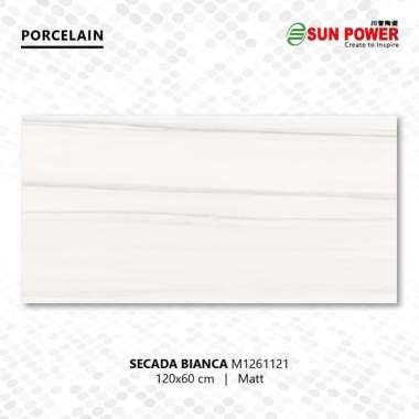 Granit Lantai Matt - Secada Bianca | Sun Power 120x60 cm