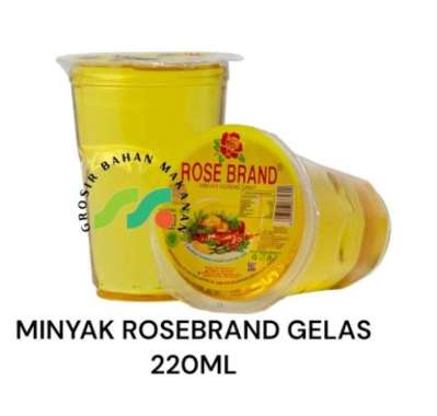 MINYAK GORENG ROSEBRAND GELAS CUP 220 ML