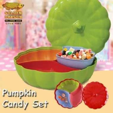 Pumpkins Candy Set | Candy Set Labu | Tempat Kue | Tempat Permen Bulat
