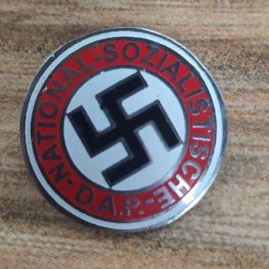 German Nazism WW2 WWII NSDAP Party Enamel Membership Badge Pin Reproduction