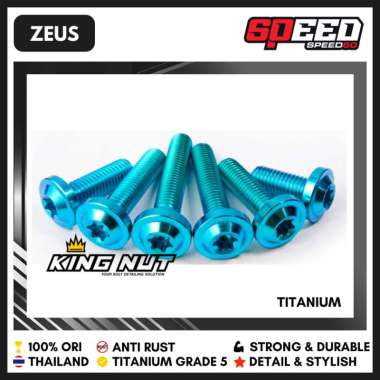 Baut Kaliper Belakang Honda PCX ADV Baut Titanium Grade 5 Thailand King Nut Zeus