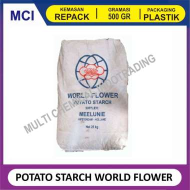 POTATO STARCH WORLD FLOWER MEELUNIE DENMARK / TEPUNG PATI KENTANG - 500 GR