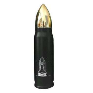 Termos Tumbler peluru custom grafir gold - Tanpa grafiran