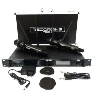 RECORDING TECH RT SUPER 200 Mic Wireless 2 Mic Hand Pegang