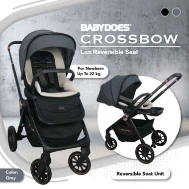 BABYDOES Crossbow Stroller Grey