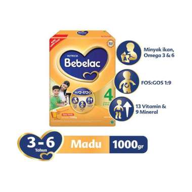 Promo Harga Bebelac 4 Susu Pertumbuhan Madu 1000 gr - Blibli