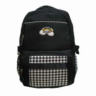 Tas ransel sekolah anak perempuan Alto girl Tas sekolah sd smp sma - Cream 79910 Hitam 79910