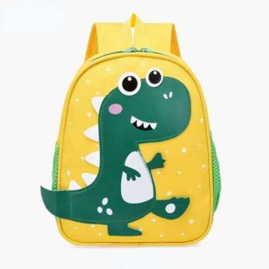 Tas ransel gino gerigi anak sekolah rak dan paud lucu - navy gerigi kuning gerigi