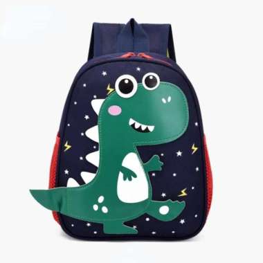 Tas ransel gino gerigi anak sekolah rak dan paud lucu - navy gerigi navy gerigi