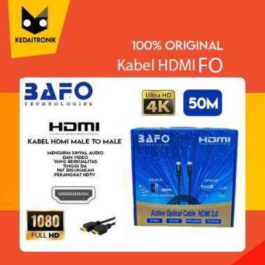Original Kabel HDMI Fiber Optic BAFO 50M Cable 50 Meter Hdmi FO AOC