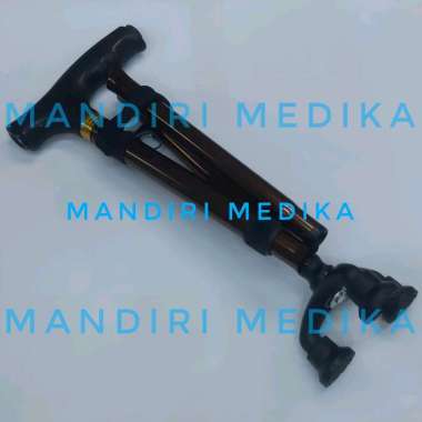 Tongkat Lipat Kaki 3 Senter Alat Bantu Jalan Tongkat Senter Manula