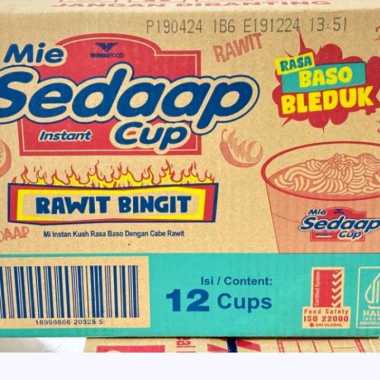 Mie sedaap cup baso bleduk 1 dus