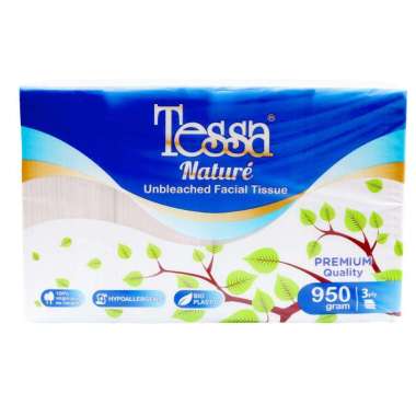 Tessa Nature Unbleached Facial Tissue [950 gr / 3 ply]