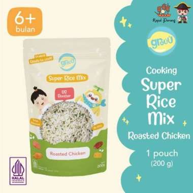 Grouu Super Rice Mix - Roasted Chicken 200gr