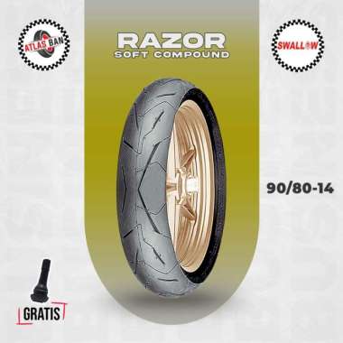 Ban Tubles Motor Matic SOFT COMPOUND SWALLOW RAZOR 90/80 Ring 14