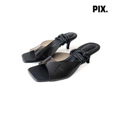 Fayette PVC Heel - Sepatu Hak Wanita Heels 41 Black
