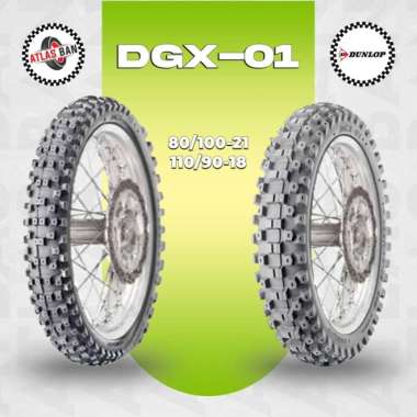 Paket Ban Motor TRAIL DUNLOP DGX-01 80/100 Ring 21 - 120/90 Ring 18