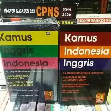 Paket Kamus Bahasa Inggris - Indonesia ( Edisi Rivisi ) John M Echols