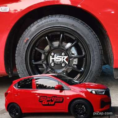 Velg Mobil HSR R15 Untuk Brio, City, Cayla, Agya, Sigra, Vios - Pelek Ring 15 tipe SRD black