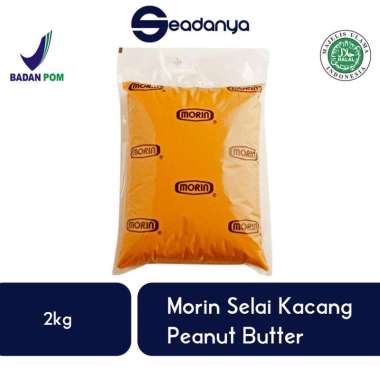 Morin Selai Kacang 2kg - Peanut Butter Filling - Isian Roti, Kue, Cake, Rasa Kacang - Halal MUI BPOM