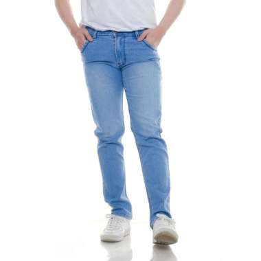 ZWECKOUT LABEL Jeans Denim Slim Fit - Celana Jeans Pria Blue Washed 30 BIOBLITZ