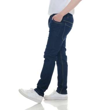ZWECKOUT LABEL Jeans Denim Slim Fit - Celana Jeans Pria Blue Washed 34 GARMEN
