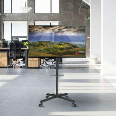 Standing Bracket Tv LCD & LED 32-65 inch Stand TV Roda Adjustable