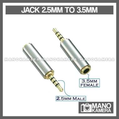 Jack Audio 2.5mm to 3.5mm Adapter Converter Mic Fuji Colokan Kecil Mic