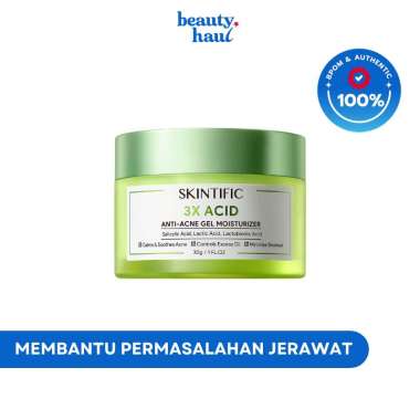 Skintific 3X Acid Anti-Acne Gel Moisturizer-30gr