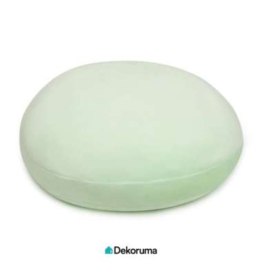 Dekoruma MAKIKO Bantal Sofa Bulat / Round Cushion Diameter 50 cm Light Green