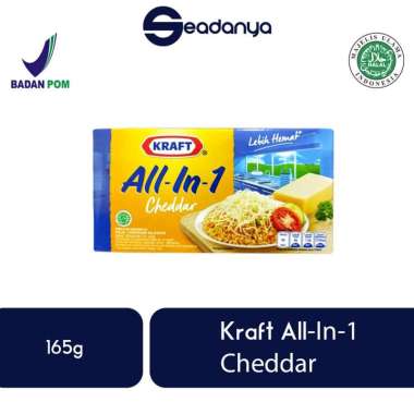 Promo Harga Kraft All in 1 Cheddar 165 gr - Blibli