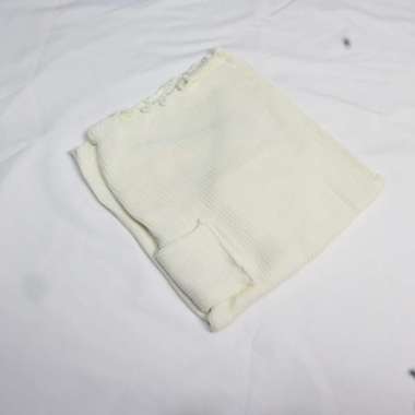 Inner Kriwil Rajut wanita / Baju Dalaman Kriwil Knit lengan panjang / Rajut Manset Wanita PUTIH BW