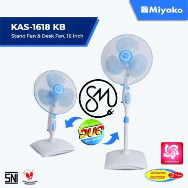 Kipas Angin Miyako KAS-1618KB Duo berdiri 16 inc inch