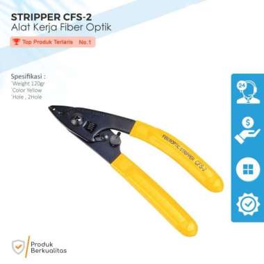 Tang Pengupas Kabel Fiber Optic 2 Lubang Stripper FO CFS 2 Hole