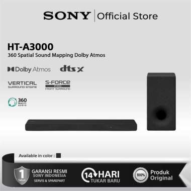 Sony HT-A3000 250W 3.1-Channel Dolby Atmos Soundbar