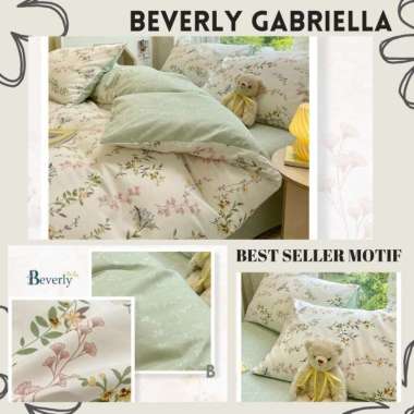 Bedcover Sprei Set Katun Beverly Sprei Katun Halus Motif Gabriella single Tinggi 30 90 x 200