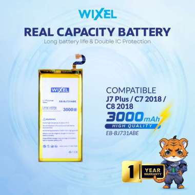 WIXEL Baterai EB-BJ731ABE Galaxy J7 PLUS J7+ C7 2018 C710 C7100 J731 Double Power Batre Batrai Batte