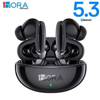 1HORA ORIGINAL TWS AUT205 Earphone True Wireless Sound Bluetooth 5.3 Wireless Charging Type C HT22 H