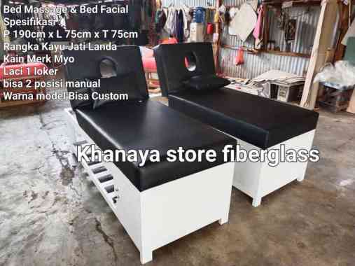 Bed massage kayu jati/Ranjang facial kayu jati landa/bed bisa 2 posisi model baru